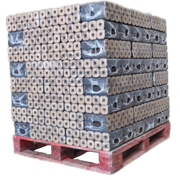 Briquettes de Bois Pini Kay - Palette 960kg (Très Longue Durée)